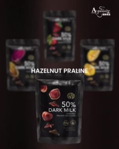 Benns Ethicoa 50% Dark Milk Praline Chocolate-Mango    Halal Ingredients  100g
