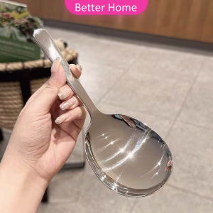 H.S.  ช้อนข้าวสแตนเลส ทัพพีหนาพิเศษสำหรับตักข้าว ตักซุบ Spoon