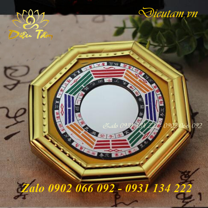 Gương bát quái phẳng đồ phong thủy
