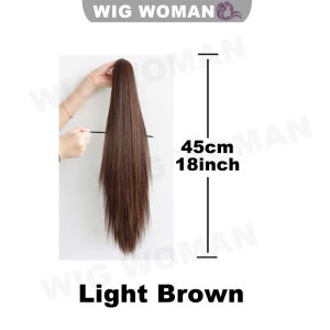 【Big Sale】45/60CM Ponytail Clip Wig Long Curly Hair Type Large Curly Long Curly Hair Fake Ponytail