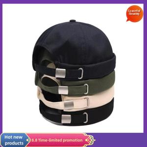 Graceful Vintage Brimless Cotton Baseball Snapback Caps Hip Hop Skull Hats Adjustable