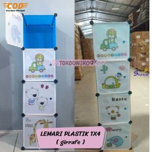 LEMARI PLASTIK 1X4 / LEMARI PLASTIK / LEMARI BAJU LIPAT / LEMARI BONGKAR PASANG SHENAR