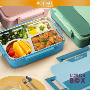 Kotak Makan Stainless Steel 304 Asta Lunch Box Soup Container Sekat 4