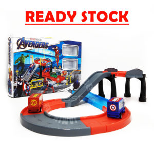 Avengers truck Medium Size crossroad traffic light crossing crossroad intersection signal light toy circuit Jalan Persimpangan Track DIY Universal Accessories Turn Road Bridge Car Model Educational Children Birthday Gift