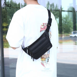 ABOSOLE Men Women Bag Waterproof Chest Pack Multi-layer Chest Bag Crossbody Pack Zipper Waist Sports Bag Street Shoulder Bag Messenger Bag Travel Bag for Running or Business
