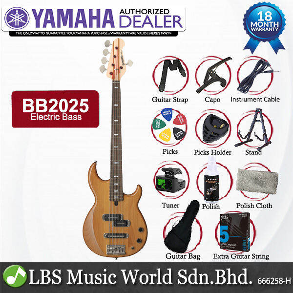 Yamaha BB2025 Alder 3P Maple 5 String Electric Bass Guitar - Natural (BB  2025) Yamaha Bb2025 For Sale - Lazada | Lazada