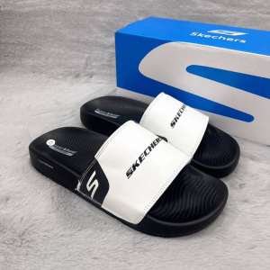 skechers Mens Classic Slippers Thick Rubber More Comfortable Foot OEM