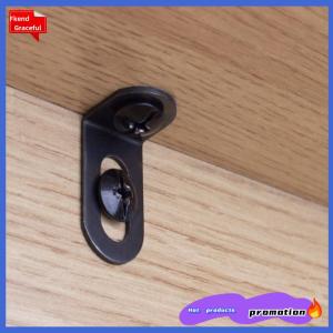 Fkend 10pcs Metal Corner Braces Brackets Right Angle L Shape Brace Bracket Black