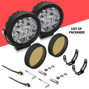 EKLEVA 2 pcs Additional Spotlights Work Light 300W Fog Lamp Headlight Driving Lights Super Brighter 6000K for ATV Truck Dirt Bike SUV UTV