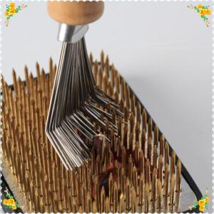 💖【Special price】💝CHUN แปรงทำความสะอาดทรงกบดอกไม้สไตล์ญี่ปุ่นสำหรับการจัดดอกไม้แปรงทำความสะอาดคราดทำความสะอาดเข็มดอกไม้