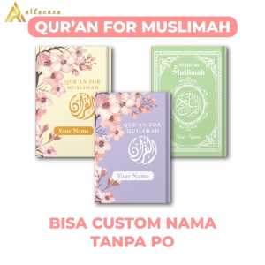 Alfareza - Variasi 3 Alquran Custom For Muslimah Bisa Tulis Nama Tanpa PO Untuk Hadiah Kado Gratis Tanpa Biaya Tambahan