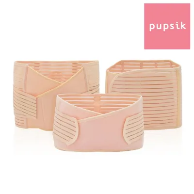 Pupsik 3-in-1 Postpartum Belly Wrap - Nude (3 Sizes)
