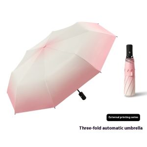 Kai Si Ke Trifold màu gradient Dual-sử dụng Ô Che Nắng Ins ô che nắng mưa Dual-sử dụng Ô che nắng