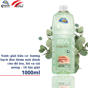 Nước giặt đậm đặc hữu cơ dành cho da nhạy cảm Earth Choice hương hoa bạch đàn 1 lít - NK Úc