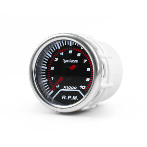 Dynoracing Tachometer 2 "52มม. เลนส์ควัน0-10000เครื่องวัดรอบต่อนาทีมิเตอร์รถยนต์ส่องสว่างแอลอีดีซุปเปอร์สว่าง