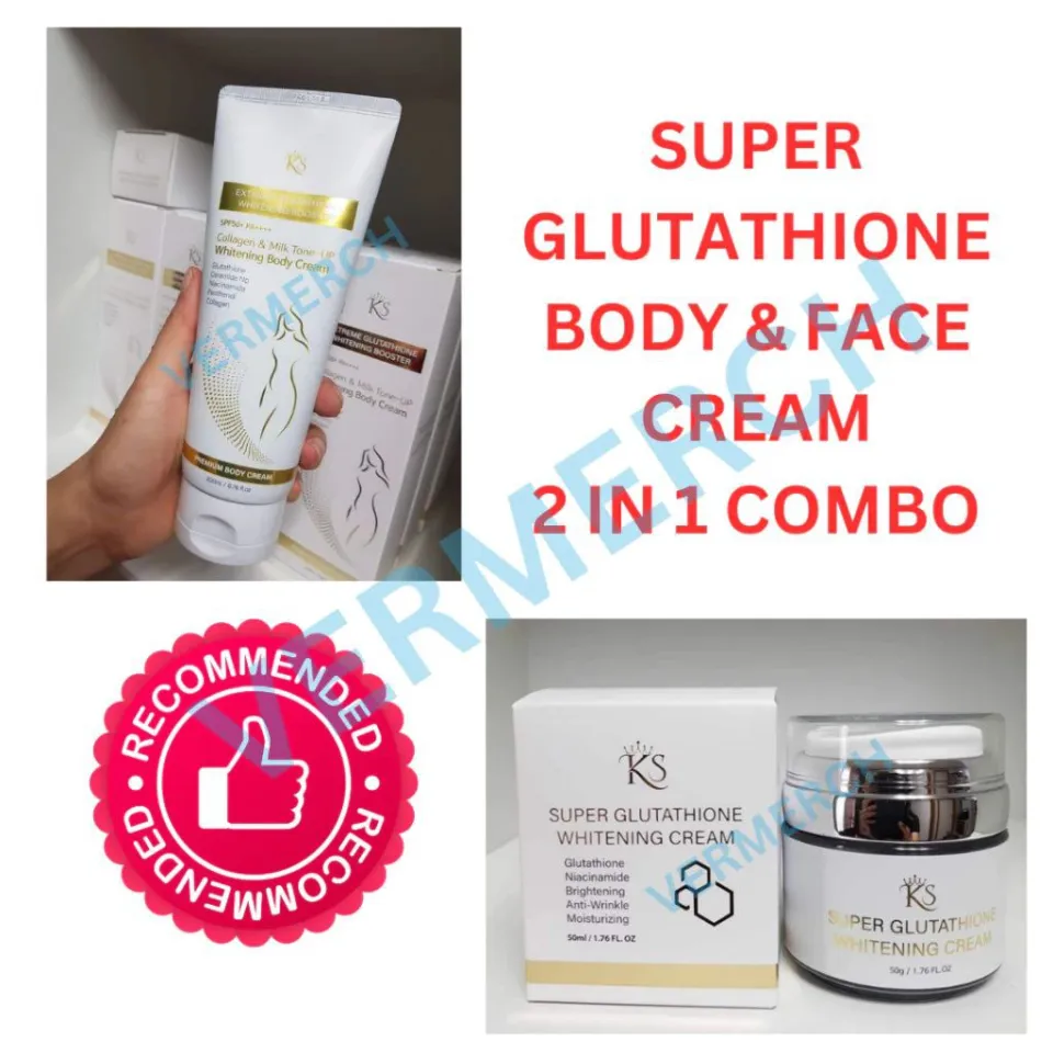 ks super glutathione whitening cream KS Super Glutathione Whitening Cream with Niacinamide and Glutathione for  Moisturizing, Anti-Wrinkle