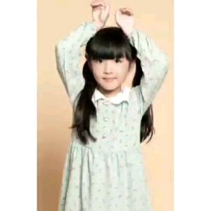 Little pineapple gamis dress cringkle flower nona anak 4-9Y