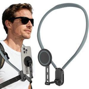 NOBLELUX Hand Free ic Neck Mount Universal Quick Release Mobile Holder Portable Neck Hanging Bracket for Phones