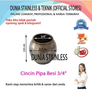 Cincin Pipa 3/4in Aksesories stainless steel tangga