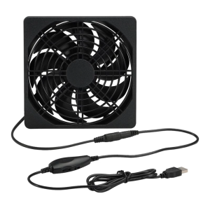 12cm USB Cooling Fan with Speed Control 5V 0.2A 2000RPM 2 Ball Bearings for Workstations and Servers Ventilation