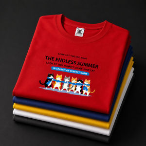 Mens Plus Size Graphic Crew Neck T-Shirt OM292