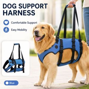 GINKG Adjustable Dog Lift Harness Padded Breathable Mobility Aid Vest Universal Fit With Lift Handle Dog Rehabilitation Vest Senior Dogs
