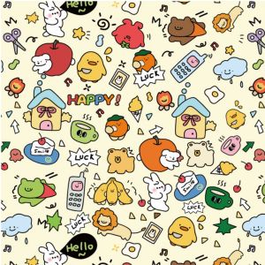 SEEMAY Self-Adherent Cat Grooming Wrap Anti-Scratch Anti-Escape Cat Calming Wrap Cute Patterns Non-slip Folding Cosmetic Bag Nail Clipping