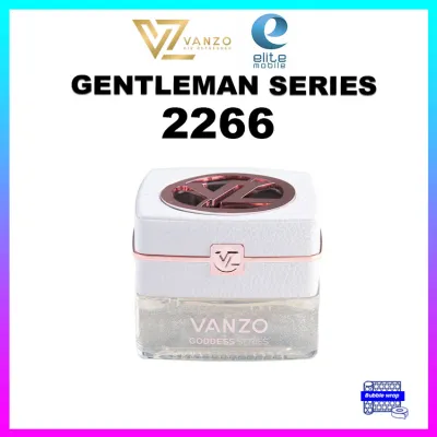 VANZO Gentleman 2255 Black Code & Goddess 2266 White Musk & Rose 70ml | Car Air Freshener | Japan Technology