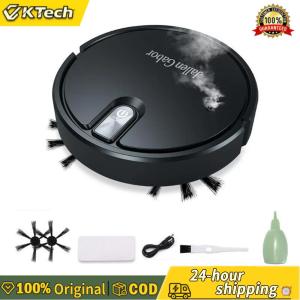 【Vktech】 Smart Robot Vacuum Cleaner Rechargeable Robot Vacuum and Mop with Suction for Pet Hair Carpets and More