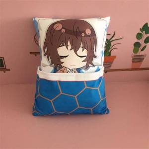 clu Bungo Stray Dogs Plush Pillow Rampo Chuuya Dazai Osamu Atsushi Sleeping Throw Pillow Home Decor Gift For Kids ulc