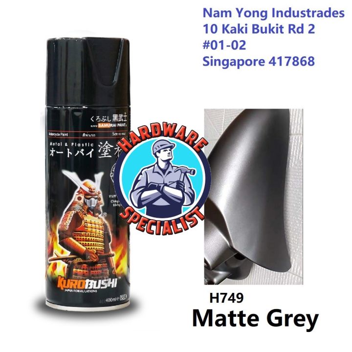Samurai Paint Honda H749 Matte Grey Spray Paint 400ml Lazada