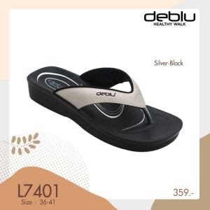 รองเท้าแตะ เพื่อสุขภาพ หญิง แบบหนีบ Deblu เดอบลู รุ่น L7401 นุ่มนิ่ม น้ำหนักเบา เพื่อสุขภาพ ของแท้ 100%