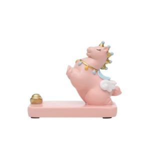 TZD62 Horse Mascot Zodiac Pony Phone Holder Pony Shape Resin Cell Phone Bracket Creative Good Luck Mobile Phone Stand Ornaments