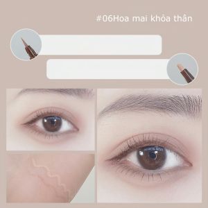Bút kẻ mắt bút kẻ mắt 2 đầu không trôi vẽ bọng mắt eyeliner đen nâu nhũ bạc -Aeneas Shop
