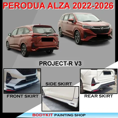 PERODUA ALZA 2022-2026 PROJECT-R V3 STYLE FULLSET BODYKIT MATERIAL ABS