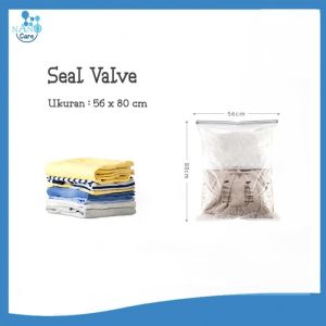 Vacuum Bag Plastik Pakaian Tanpa Pompa Vakum Baju Travel Laundry Bag Waterproof