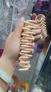 2026 Hot Sale [ Shipped from China ] New simple and elegant hair clip for women soft silicone shark clip Korean high-end style large size hair accessory for thick hair B3