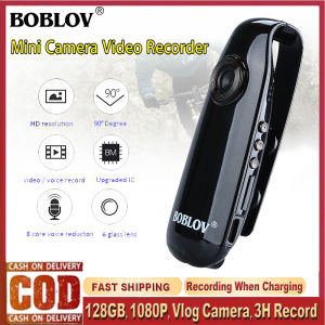 BOBLOV 007 Máy Ảnh Mini HD1080P Máy Quay Phim Thân Hình Police Thân Máy Camera Máy Ghi Âm Ghi Hình Camera Hành Trình Xe Đạp Phát Hiện Chuyển Động Cho Vlog/Ghi Âm Phỏng Vấn
