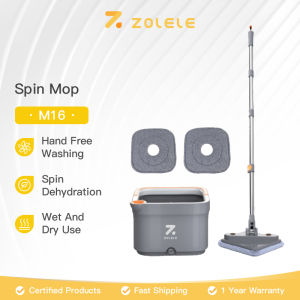 Zolele Self Wash Spin Mop Flat Mop Clean and dirty water separation tank/mop cloth M16