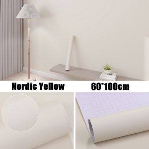 Nordic Macaron Style Self-Adhesive Vinyl Wallpaper Waterproof And Oil Resistant Easy To Stick Home Decoration Pvc Self-Adhesive Home Decoration Suitable For Furniture Cabinets Desks Wardrobes Walls And Dormitory Decoration