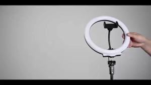 Nicefoto 10" Ring Light with 66 Tripod Stands & 2 Phone Holder RGB Circle Lights Compatible with All Phones 28 Color & 10 Brightness Level for Live Stream Makeup Zoom TikTok YouTube