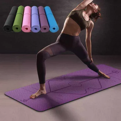 Matras Yoga Mat Karpet Yoga Anti Slip TPE 183x61cm
