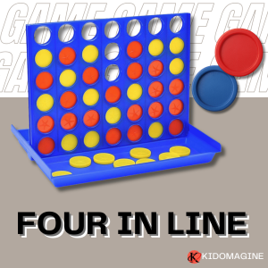 Permainan Susun 4 Dalam Baris/Four in a Line Connect Educational & Fun Strategy Game Toy for Kids