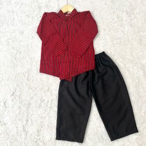 SURJAN BAJU ADAT LURIK ANAK COWO CELANA HITAM