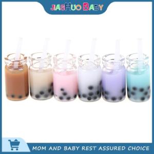 JiaShuo Baby Toy 3 cái 1:12 Dollhouse Miniature trà sữa cup mini đồ chơi nhà búp bê trang trí