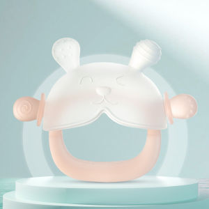 AODUOYAYA Baby Teether Rabbit Wristband Food Grade Silicone BPA-free Girl Boy Anti-eat Hand Bite Toy Chew