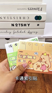 Planner Sticker School Supplies Adhesive Marking Labels Writable Page Mark Classify Note Capybara/Panda Sticker