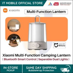 Xiaomi Smart Multi-Functional Camping Lantern | Bluetooth Smart Control | Separable Dual Lights | Multi-Colour Effects