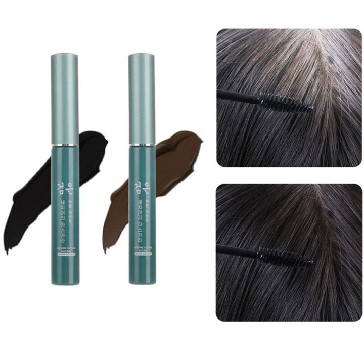 White Grey Hair Cover Up DIY Hair Color Wax Mascara Dye Cream