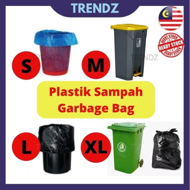 Plastik Sampah Garbage Bag Rubbish Bag Plastic Bag Rubbish Plastic Bag Trash Bag 垃圾袋 Lazada